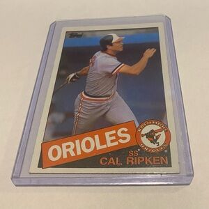 Cal Ripken 1985 Topps Baseball Card Baltimore Orioles Vintage Collectible # 30